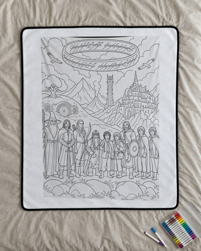 Quest Quilt™ Fantasy Coloring Blanket
