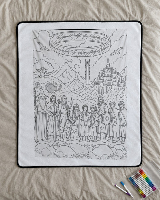 Quest Quilt™ Fantasy Coloring Blanket