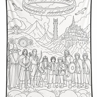 Quest Quilt™ Fantasy Coloring Blanket