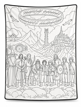 Quest Quilt™ Fantasy Coloring Blanket