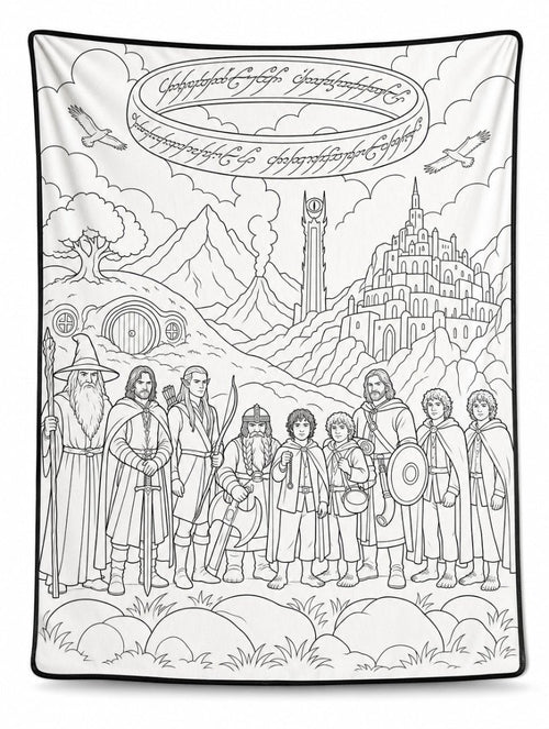 Quest Quilt™ Fantasy Coloring Blanket