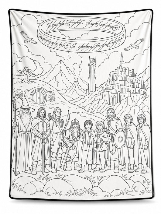 Quest Quilt™ Fantasy Coloring Blanket